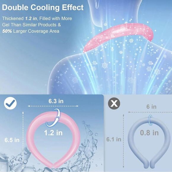 Neck Cooling Tube with Larger Coverage for Long-Lasting Coldness - Picture 3 of 5